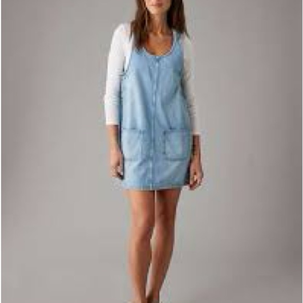 American Eagle Outfitters Denim Overall Mini Dress